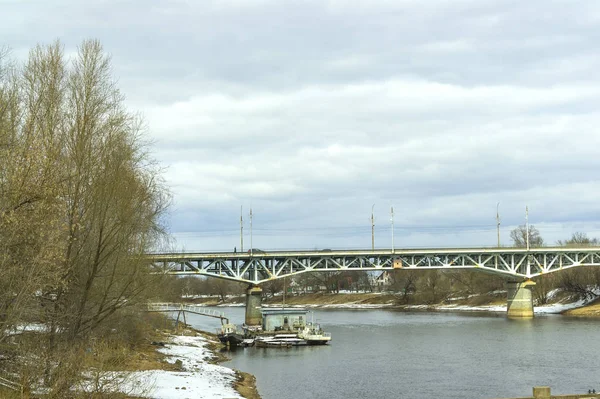 Tver várost. Tvertsa folyó — Stock Fotó