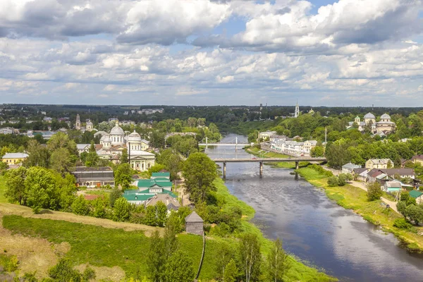 Torzhok şehrinin panoraması — Stok fotoğraf