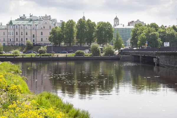 Cidade de Vyborg. Embankment do 30o Corpo de Guardas — Fotografia de Stock