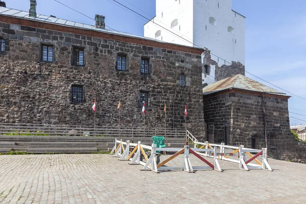 Byen Vyborg. Slott – stockfoto