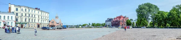 Marktplatz in Wyborg. Panorama — Stockfoto
