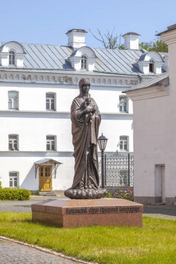 Valaam Adası. Tanrı'nın Valaam Annesi Heykeli 