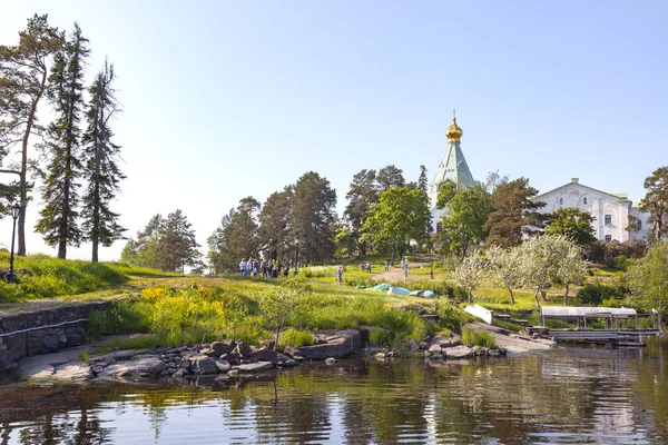 Nikolsky Island, Valaam. Church of St. Nicholas — Stock Photo, Image