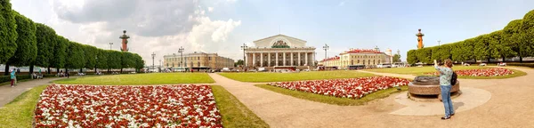 Sankt Petersburg. Exchange Square. Panorama — Stockfoto