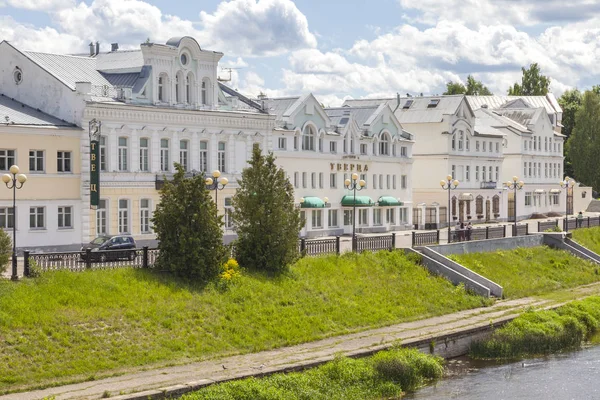 Město Torzhok. Panorama. Nábřeží — Stock fotografie