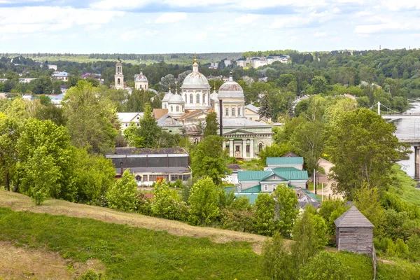 Panorama of the city of Torzhok — Stock Photo, Image