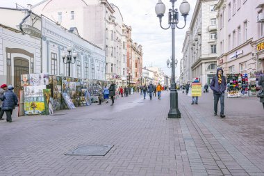 Moskova. Sokak Eski Arbat