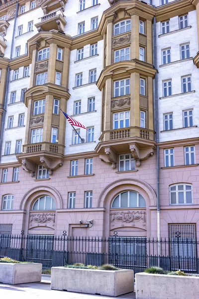 Moskau. Botschaft der Vereinigten Staaten — Stockfoto