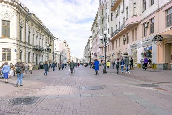 Moskau. Straße alter Arbat — Stockfoto