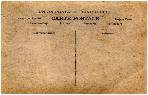Postal Vintage Sobre Fondo Blanco — Foto de Stock