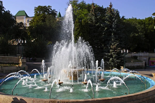 Schöner Brunnen Der Kurstadt Yessentuki Nordkaukasus Russland — Stockfoto