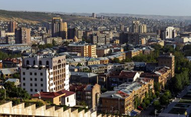 Yerevan şehrinin manzarası