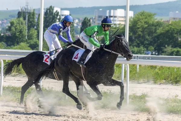 Corrida de cavalos em Pyatigorsk . — Fotografia de Stock