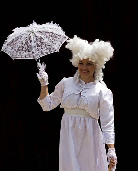 Unbekannte Schauspielerin aus nächster Nähe. — Stockfoto