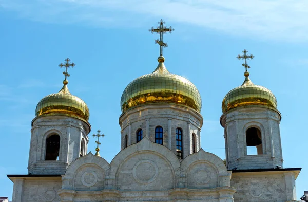 俄罗斯皮亚季戈尔斯克市的一座斯帕斯基主教座堂 以救世主基督之名 在那里放松了下来 — 图库照片