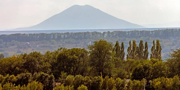 Una Bella Vista Della Montagna Dzhutsa Dal Pyatigorsk Caucaso Settentrionale — Foto Stock