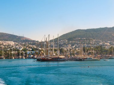 Bodrum port in the morning sun. Turkey, Mugla