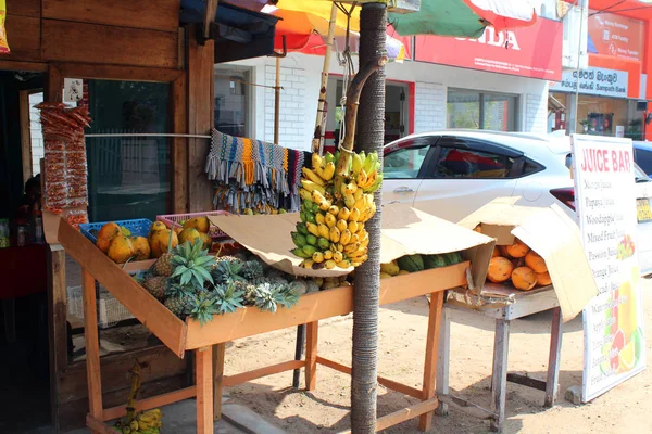 Január 2018 Ban Hikkaduwa Sri Lanka Hikkaduwa Street Ajándékbolt Tipikus — Stock Fotó