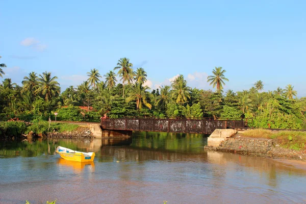 Gennaio 2018 Barca Pescatori Lago Hikkaduwa Hikkaduwa Sri Lanka Destinazione — Foto Stock