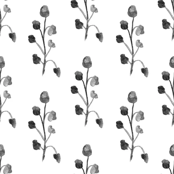 Yaprakları Tasarım Öğeleri Ile Sulu Boya Boyalı Dalları Ile Zarif — Stok fotoğraf