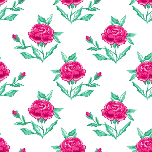 Şakayık çiçekleri ve tasarım elementleri olan zarif, pürüzsüz bir desen. Davetiyeler, kartlar, baskı, hediye paketi, imalat, tekstil, kumaş, duvar kağıtları için çiçek deseni