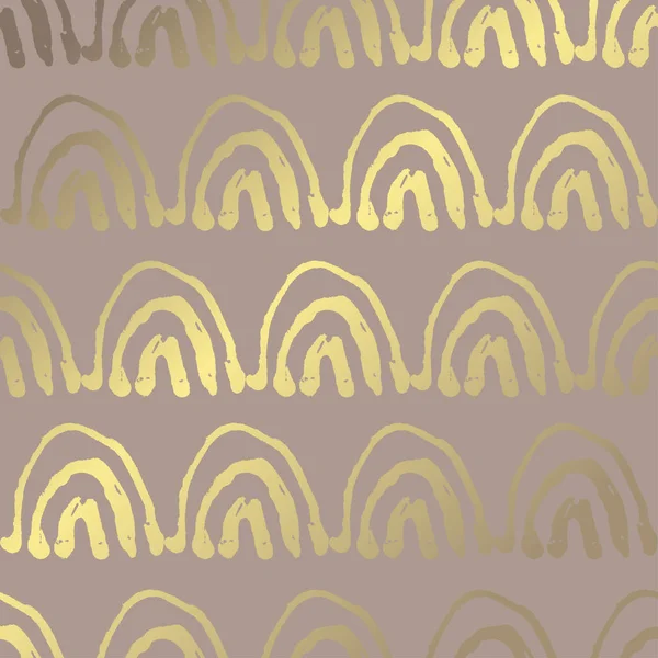 Elegant Golden Pattern Hand Drawn Decorations Design Elements Grunge Pattern — Stock Vector