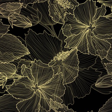 Zarif altın desenli, el çizimi dekoratif amber, tasarım elementleri. Davetiyeler için çiçek deseni, tebrik kartları, hatıra defteri, baskı, hediye paketi, imalat