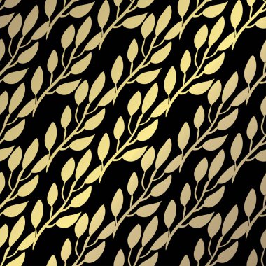 Elle çizilmiş dekoratif yaprakları, tasarım öğeleri ile zarif altın desen. Çiçek desenli davetiye, tebrik kartları, scrapbooking, baskı, hediye paketi, üretim için