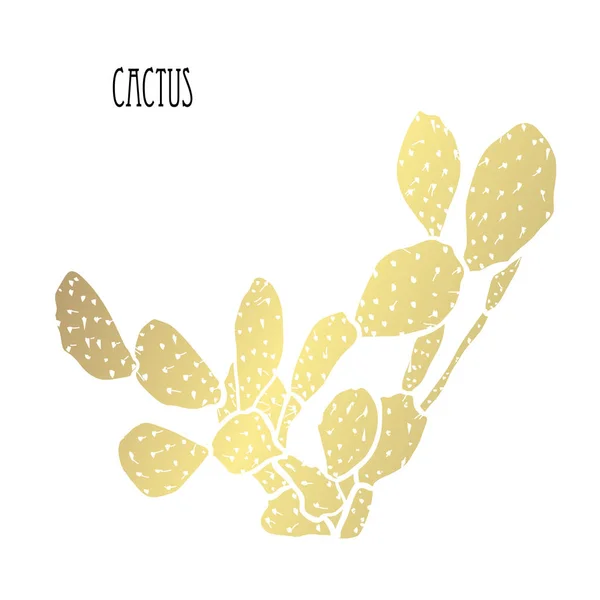 Dekoratív Kaktusz Növény Díszítőelemet Használható Kártyák Meghívókat Bannerek Poszterek Nyomtassa — Stock Vector