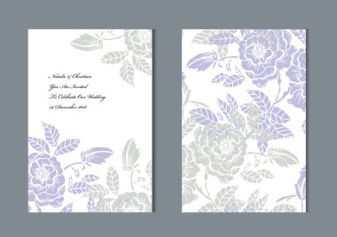 Dekoratif çiçek, tasarım öğeleri ile zarif kartları. Kullanılabilir düğün, bebek duş, anneler günü, Sevgililer günü, doğum günü kartları, Davetiyeler, selamlar. Vintage dekoratif çiçek.