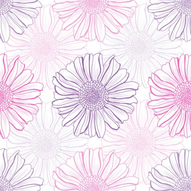 Paskalya çiçekleri ve tasarım elementleriyle zarif, pürüzsüz bir desen. Davetiyeler, kartlar, baskı, hediye paketi, imalat, tekstil, kumaş, duvar kağıtları için çiçek deseni