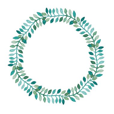 Zarif suluboya çiçek çelenk, tasarım öğesi. Kullanılabilir düğün, bebek duş, anneler günü, Sevgililer günü, rsvp, Doğum günü kartları, davetiyeler için. Boyalı çiçekler