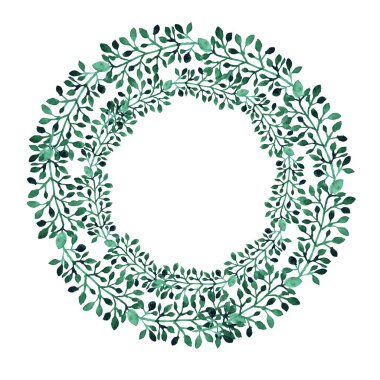 Zarif suluboya çiçek çelenk, tasarım öğesi. Kullanılabilir düğün, bebek duş, anneler günü, Sevgililer günü, rsvp, Doğum günü kartları, davetiyeler için. Boyalı çiçekler