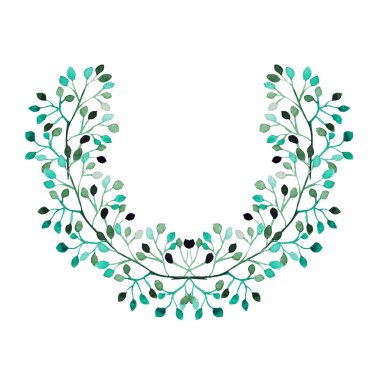 Zarif suluboya çiçek defne, tasarım elementi. Düğün, bebek partisi, anneler günü, sevgililer günü, davetiyeler, davetiyeler için kullanılabilir. Boyalı çiçekler.