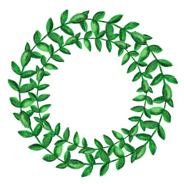 Zarif suluboya çiçek çelenk, tasarım öğesi. Kullanılabilir düğün, bebek duş, anneler günü, Sevgililer günü, rsvp, Doğum günü kartları, davetiyeler için. Boyalı çiçekler