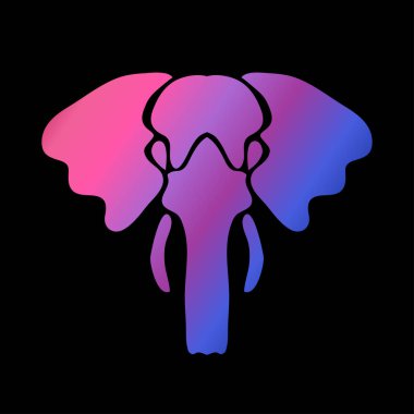 Neon renkler, tasarım öğesi soyut sembolünde. Kullanılabilir davetiye, tebrik kartları, scrapbooking, baskı, etiketleri, amblemler, üretim için. Hayvan Tema