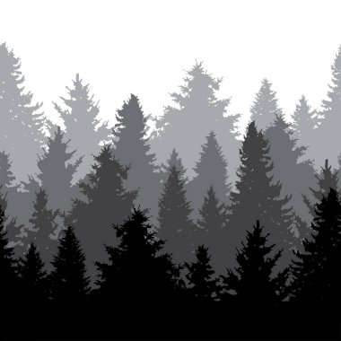 köknar ağaçları seamless modeli