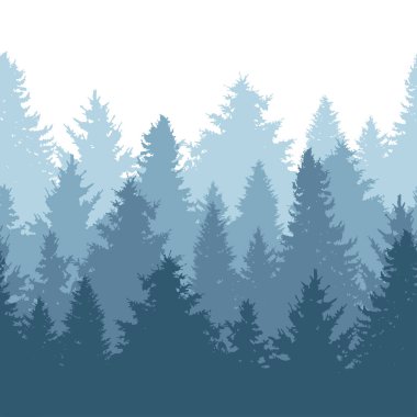 köknar ağaçları seamless modeli