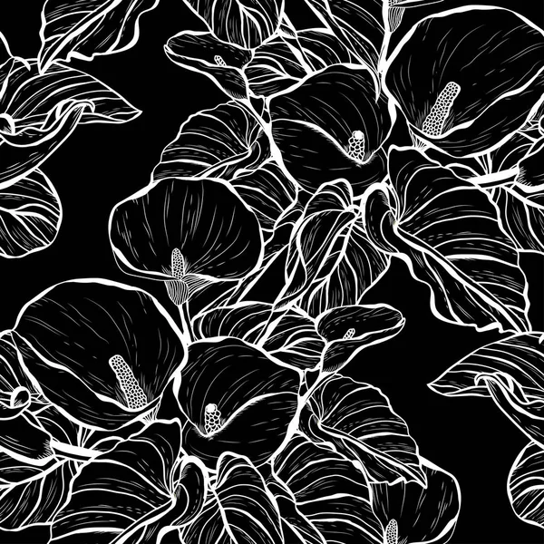 Motif floral sans couture — Image vectorielle