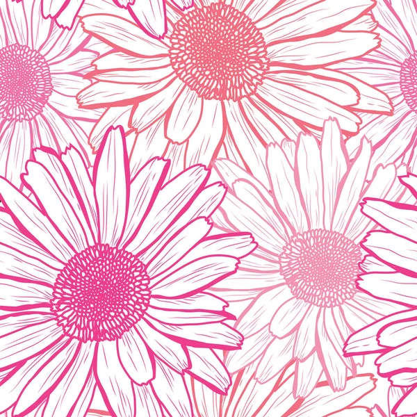 Bloemen naadloos patroon — Stockvector