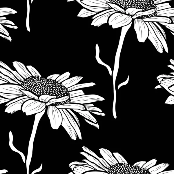 Motif floral sans couture — Image vectorielle