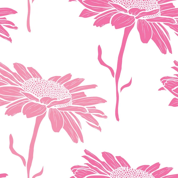 Motif floral sans couture — Image vectorielle