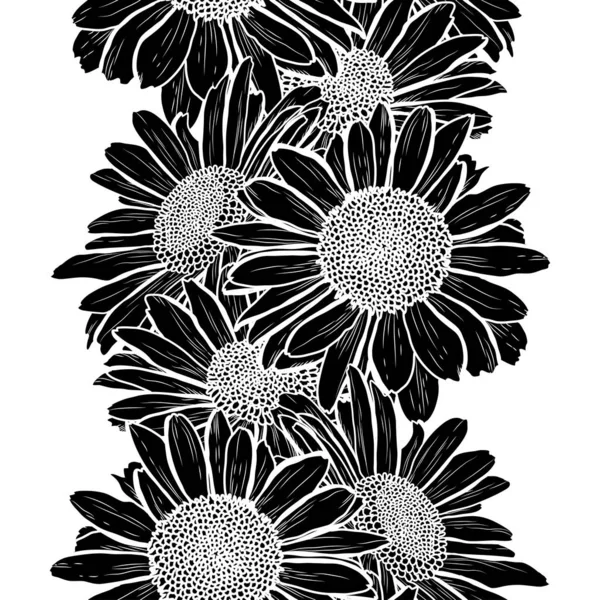 Bloemen naadloos patroon — Stockvector