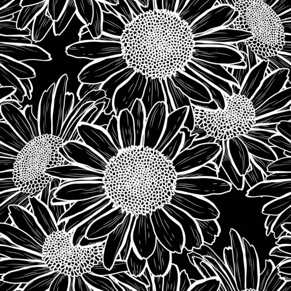 Motif floral sans couture — Image vectorielle