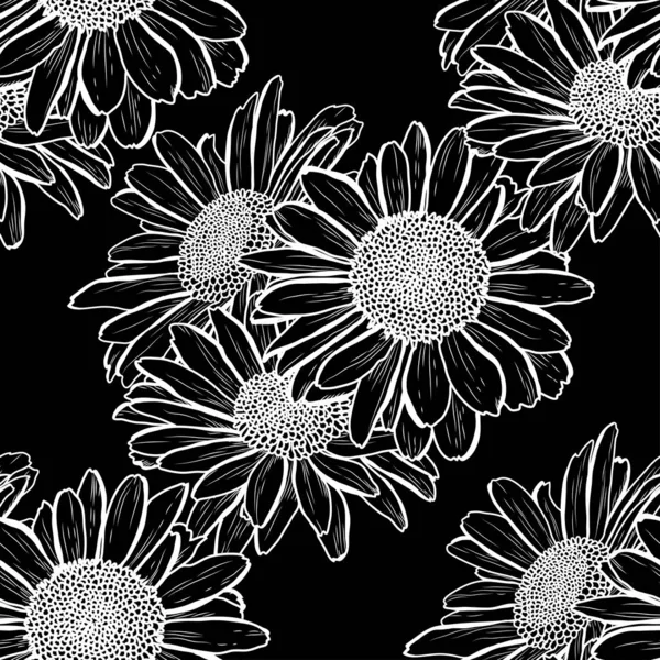 Motif floral sans couture — Image vectorielle