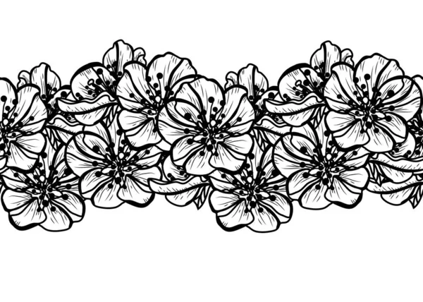 Patrón sin costura floral — Vector de stock