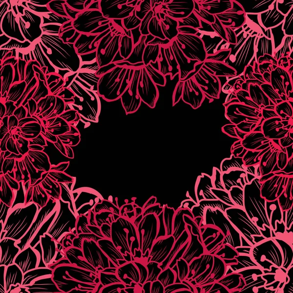 Motif floral sans couture — Image vectorielle