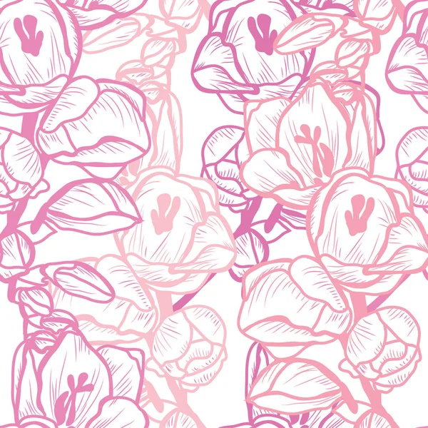 Motif floral sans couture — Image vectorielle