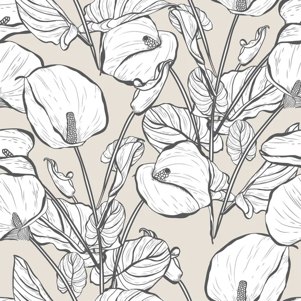 Floral seamless pattern — Stock Vector