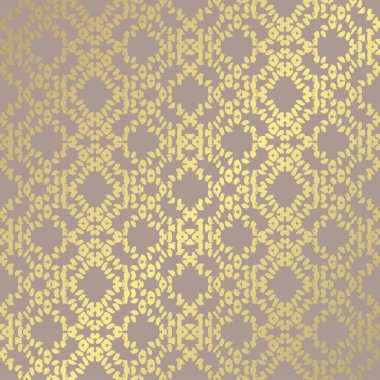 altın çiçek desenli